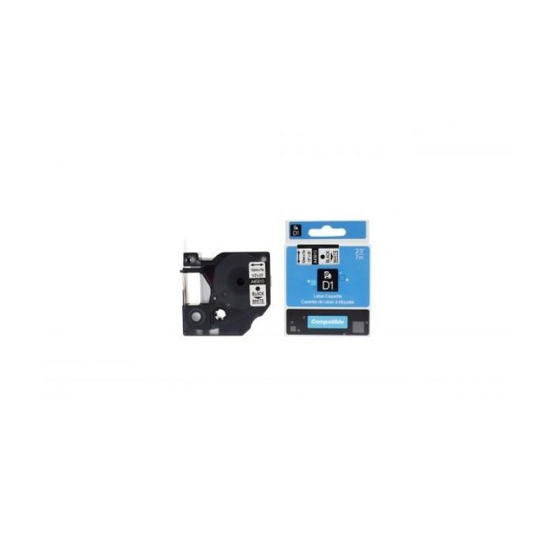 DY45013-Dymo - A45013 - NOIR/BLANC - 12mm 
