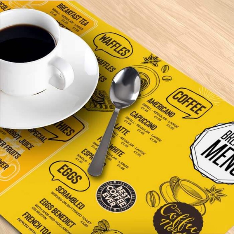 Montreal Custom Paper Placemat Printing 