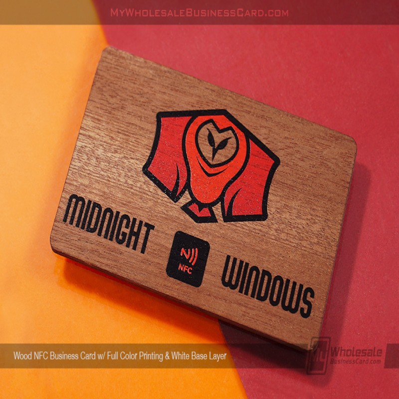 Wood NFC Business Cards